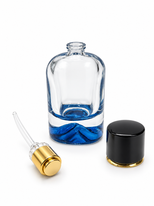 DAĞ ŞİŞE 50 ML YÜZÜKLÜ KAPAK MAVİ RENK