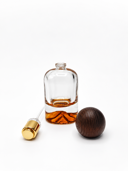 DAĞ ŞİŞE 50 ML AMBER AHŞAP KAHVE KAPAK