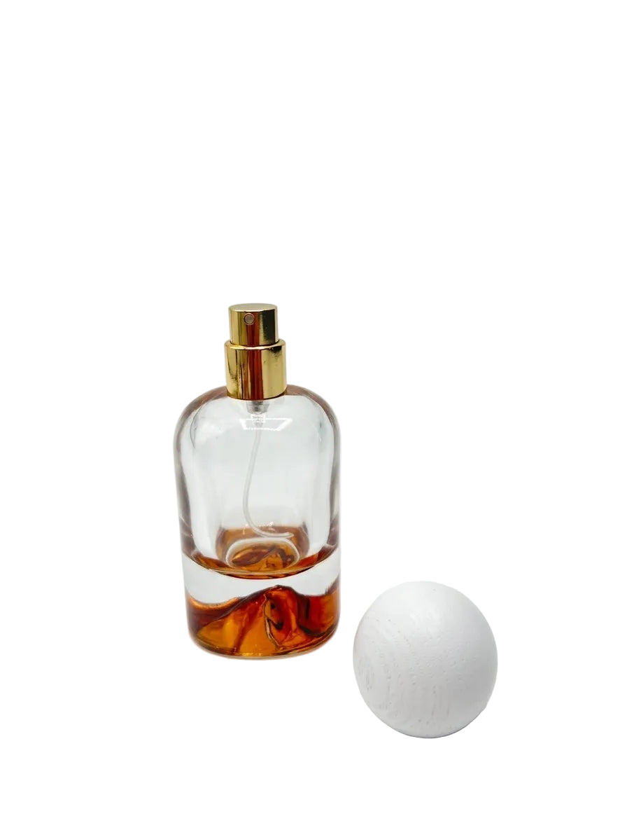 DAĞ ŞİŞE 50 ML AMBER AHŞAP BEYAZ KAPAK