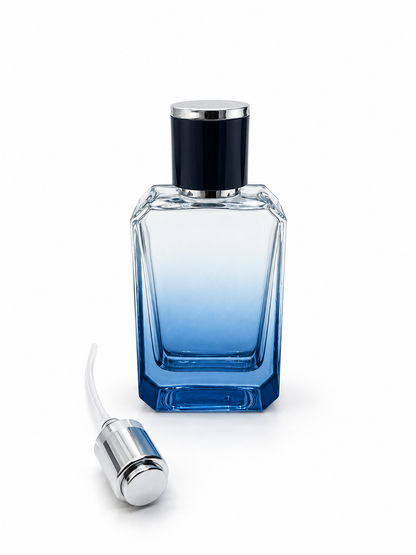 ANGEL 50 ML ŞİŞE MAVİ RENK GÜMÜŞ KAPAK