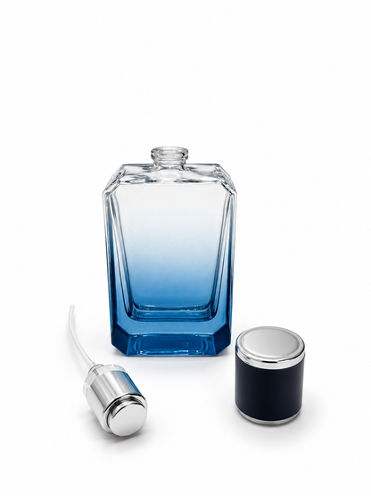 ANGEL 50 ML ŞİŞE MAVİ RENK GÜMÜŞ KAPAK