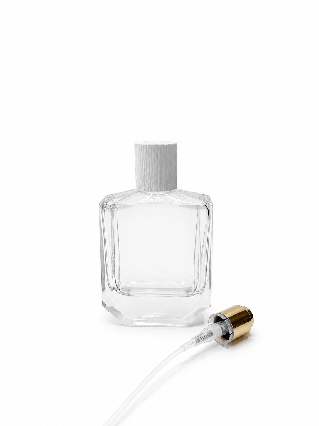 ALTI KALIN ŞİŞE TAKIM 100 ML  BEYAZ AHŞAP KAPAK - 1030 - 2