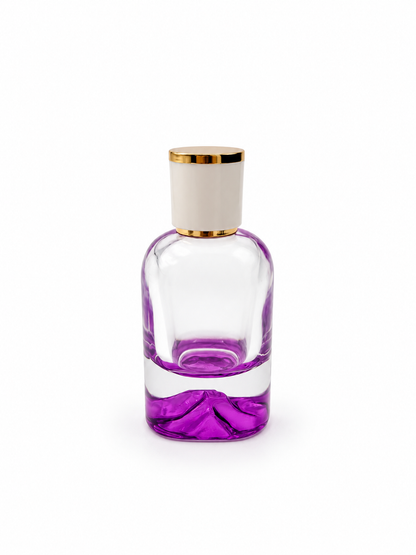DAĞ ŞİŞE 50 ML MOR RENK BEYAZ GOLD KAPAK
