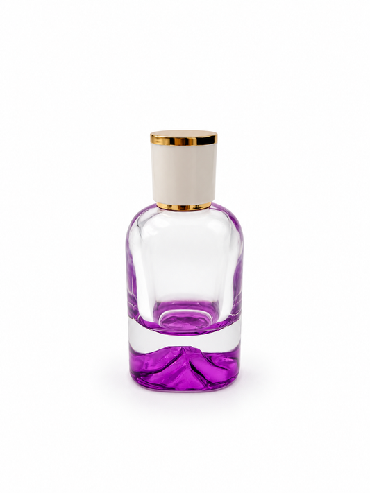 DAĞ ŞİŞE 50 ML MOR RENK BEYAZ GOLD KAPAK