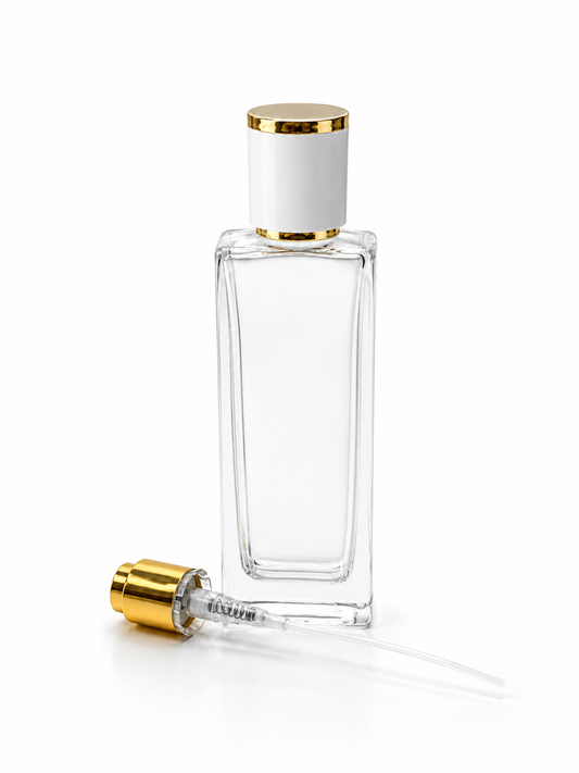 İNCE BELLİ DİKDÖRTGEN ŞİŞE 50 ML TAKIM - 1005