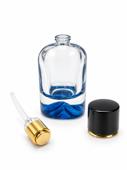 DAĞ ŞİŞE 50 ML YÜZÜKLÜ KAPAK MAVİ RENK