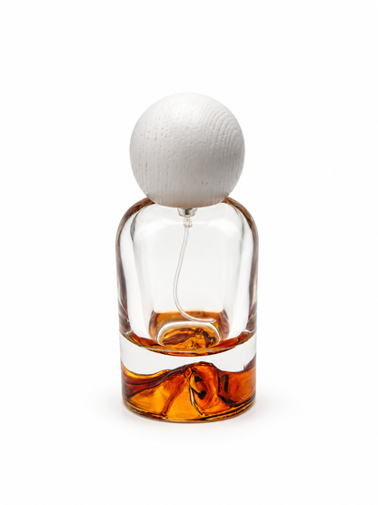 DAĞ ŞİŞE 50 ML AMBER AHŞAP BEYAZ KAPAK