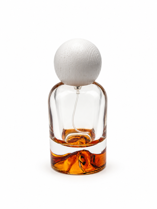 DAĞ ŞİŞE 50 ML AMBER AHŞAP BEYAZ KAPAK