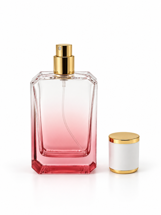 ANGEL 50 ML ŞİŞE KIRMIZI RENK BEYAZ GOLD KAPAK