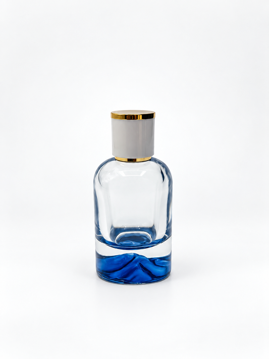 DAĞ ŞİŞE 50 ML MAVİ RENK - 2 BEYAZ GOLD KAPAK